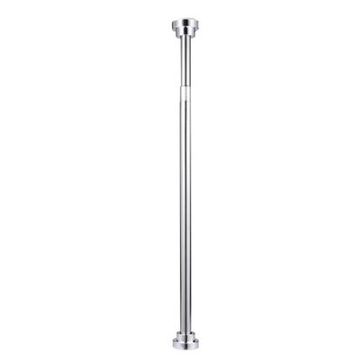 rod rods curtain tension for windows to double pack long-85CM to 150CM Adjustable Stainless Steel Clothes Towels Curtains (Silver)