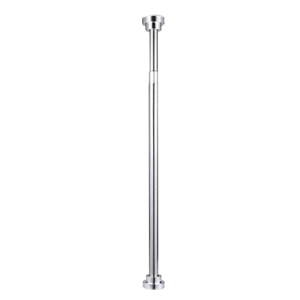 rod rods curtain tension for windows to double pack long-85CM to 150CM Adjustable Stainless Steel Clothes Towels Curtains (Silver)