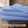 Neighbourhood Home My-100%-Certified-Giza-Cotton-Pillow-Sheet, Giza Egyptian Sheet Set RV King Size, Soft Sateen Weave, Breathable Fabric, Fits Upto 10-Inch Deep Pocket - RV King, Light Blue view 2