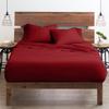 Neighbourhood Home My-100%-Certified-Giza-Cotton-Pillow-Sheet, Giza Egyptian Sheet Set RV King Size, Soft Sateen Weave, Breathable Fabric, Fits Upto 10-Inch Deep Pocket - RV King, Burgundy view 1
