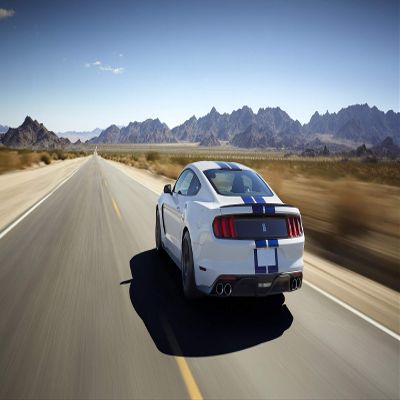 Iconic Arts Supercar Laminated 24x36 Poster: Ford Mustang Shelby GT Muscle Car