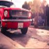 Iconic Arts Supercar Laminated 24x36 Poster: Ford Mustang Pony Classic Red Muscle Car view 1