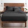 Neighbourhood Home My-100%-Certified-Giza-Cotton-Pillow-Sheet, Giza Egyptian Sheet Set RV King Size, Soft Sateen Weave, Breathable Fabric, Fits Upto 10-Inch Deep Pocket - RV King, Dark Grey view 1