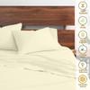 Neighbourhood Home My-100%-Certified-Giza-Cotton-Pillow-Sheet, Giza Egyptian Sheet Set RV King Size, Soft Sateen Weave, Breathable Fabric, Fits Upto 12-Inch Deep Pocket - RV King, Ivory view 4