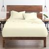 Neighbourhood Home My-100%-Certified-Giza-Cotton-Pillow-Sheet, Giza Egyptian Sheet Set RV King Size, Soft Sateen Weave, Breathable Fabric, Fits Upto 15-Inch Deep Pocket - RV King, Ivory view 1