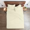 Neighbourhood Home My-100%-Certified-Giza-Cotton-Pillow-Sheet, Giza Egyptian Sheet Set RV King Size, Soft Sateen Weave, Breathable Fabric, Fits Upto 15-Inch Deep Pocket - RV King, Ivory view 3