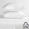 MGPS 100% Giza Egyptian Dreams Cotton, [4 PCs] 25" Extra Deep Pocket Bed Sheet Set, Giza-Cotton-My-Sheets-&-Pillow-Cases, Finest Long Staple, Soft Sateen Weave |Short Queen, White| view 2
