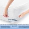 MGPS 100% Giza Egyptian Dreams Cotton, [4 PCs] 25" Extra Deep Pocket Bed Sheet Set, Giza-Cotton-My-Sheets-&-Pillow-Cases, Finest Long Staple, Soft Sateen Weave |Short Queen, White| view 4