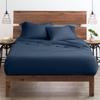 Neighbourhood Home My-100%-Certified-Giza-Cotton-Pillow-Sheet, Giza Egyptian Sheet Set King Size, Soft Sateen Weave, Breathable Fabric, Fits Upto 10-Inch Deep Pocket - King, Mediterranean Blue view 1