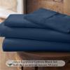 Neighbourhood Home My-100%-Certified-Giza-Cotton-Pillow-Sheet, Giza Egyptian Sheet Set King Size, Soft Sateen Weave, Breathable Fabric, Fits Upto 10-Inch Deep Pocket - King, Mediterranean Blue view 2