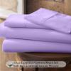 My-100%-Certified-Giza-Cotton-Pillow-Sheet, Giza Egyptian Sheet Set Split King Size Size, Soft Sateen Weave, Breathable Fabric, Fits Upto 12-Inch Deep Pocket - Split King Size, Lilac view 2