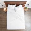 Neighbourhood Home My-100%-Certified-Giza-Cotton-Pillow-Sheet, Giza Egyptian Sheet Set RV King Size, Soft Sateen Weave, Breathable Fabric, Fits Upto 10-Inch Deep Pocket - RV King, White view 3
