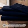 Neighbourhood Home My-100%-Certified-Giza-Cotton-Pillow-Sheet, Giza Egyptian Sheet Set RV King Size, Soft Sateen Weave, Breathable Fabric, Fits Upto 10-Inch Deep Pocket - RV King, Navy Blue view 2
