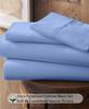 My-100%-Certified-Giza-Cotton-Pillow-Sheet, Giza Egyptian Sheet Set Split Flex Top King Size, Soft Sateen Weave, Breathable Fabric, Fits Upto 12-Inch Deep Pocket - Split Head King, Light Blue view 2