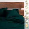 My-100%-Certified-Giza-Cotton-Pillow-Sheet, Giza Egyptian Sheet Set Split King Size Size, Soft Sateen Weave, Breathable Fabric, Fits Upto 15-Inch Deep Pocket - Split King Size, Teal Blue view 4