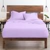 My-100%-Certified-Giza-Cotton-Pillow-Sheet, Giza Egyptian Sheet Set Split Flex Top King Size, Soft Sateen Weave, Breathable Fabric, Fits Upto 15-Inch Deep Pocket - Split Head King, Lilac view 1