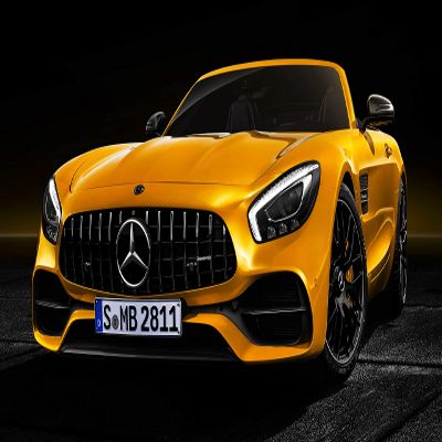 Iconic Arts Supercar Laminated 24x36 Poster: Mercedes AMG GT-S Roadster Geneva Motor Show Luxury Car