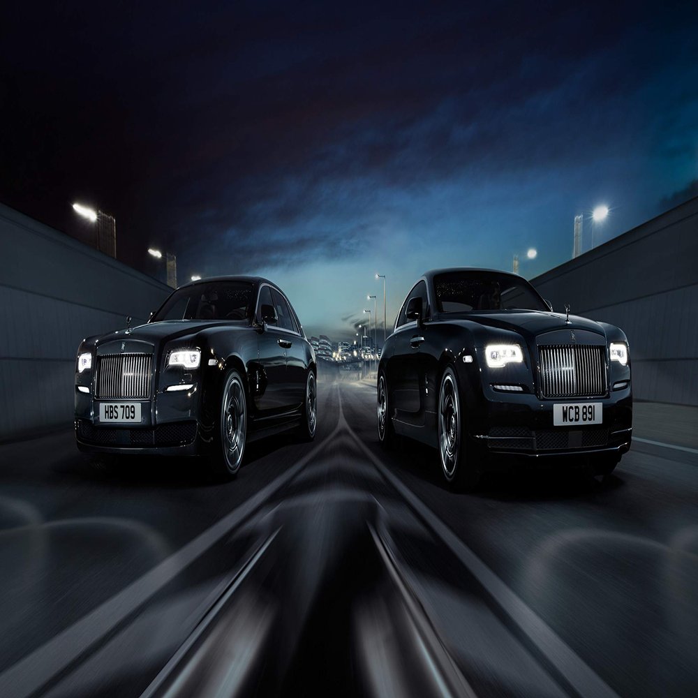 Iconic Arts Supercar Laminated 24x36 Poster: Rolls Royce Wraith Black Badge Geneva Auto Show