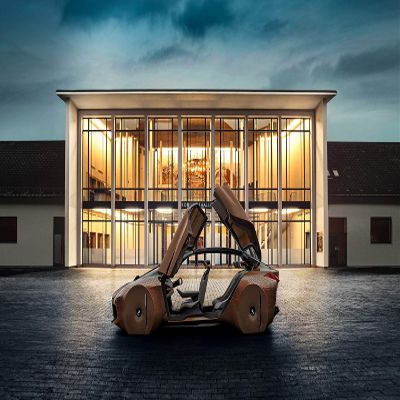 Iconic Arts Supercar Laminated 24x36 Poster: BMW Vision Next-100 Future Luxury Car