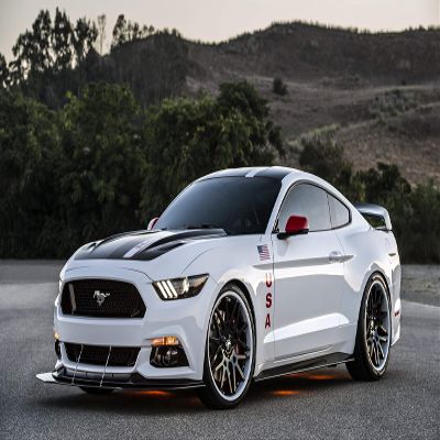 Iconic Arts Supercar Laminated 24x36 Poster: Ford Mustang Apollo Edition Muscle Car