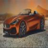 Iconic Arts Supercar Laminated 24x36 Poster: BMW Z4 Roadster Luxury Car view 1