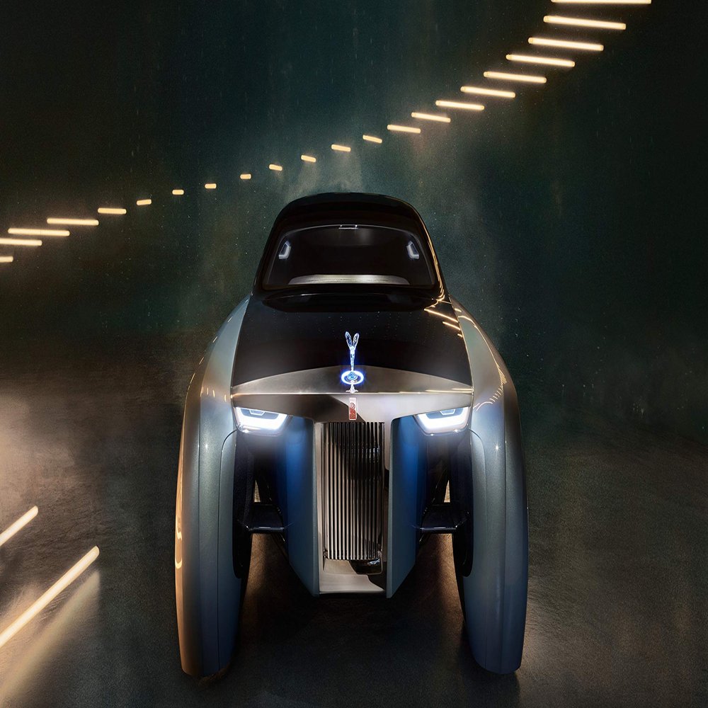 Iconic Arts Supercar Laminated 24x36 Poster: Rolls Royce Vision Next 100 Future Luxury Car