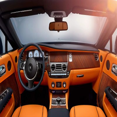 Iconic Arts Supercar Laminated 24x36 Poster: Rolls Royce Dawn Interior Luxury Car
