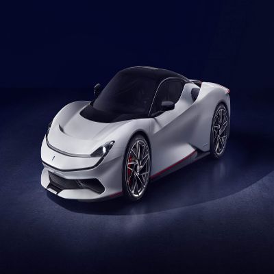 Iconic Arts Supercar Laminated 24x36 Poster: Pininfarina Battista Geneva Motor Show Luxury Car
