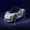 Iconic Arts Supercar Laminated 24x36 Poster: Pininfarina Battista Geneva Motor Show Luxury Car view 1