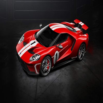 Iconic Arts Supercar Laminated 24x36 Poster: Ford GT-67 Heritage Edition Muscle Car