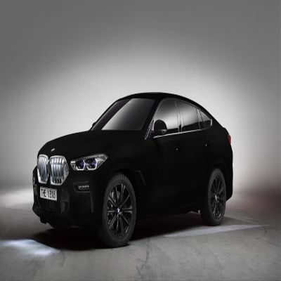 Iconic Arts Supercar Laminated 24x36 Poster: BMW X6 Vantablack Luxury Car