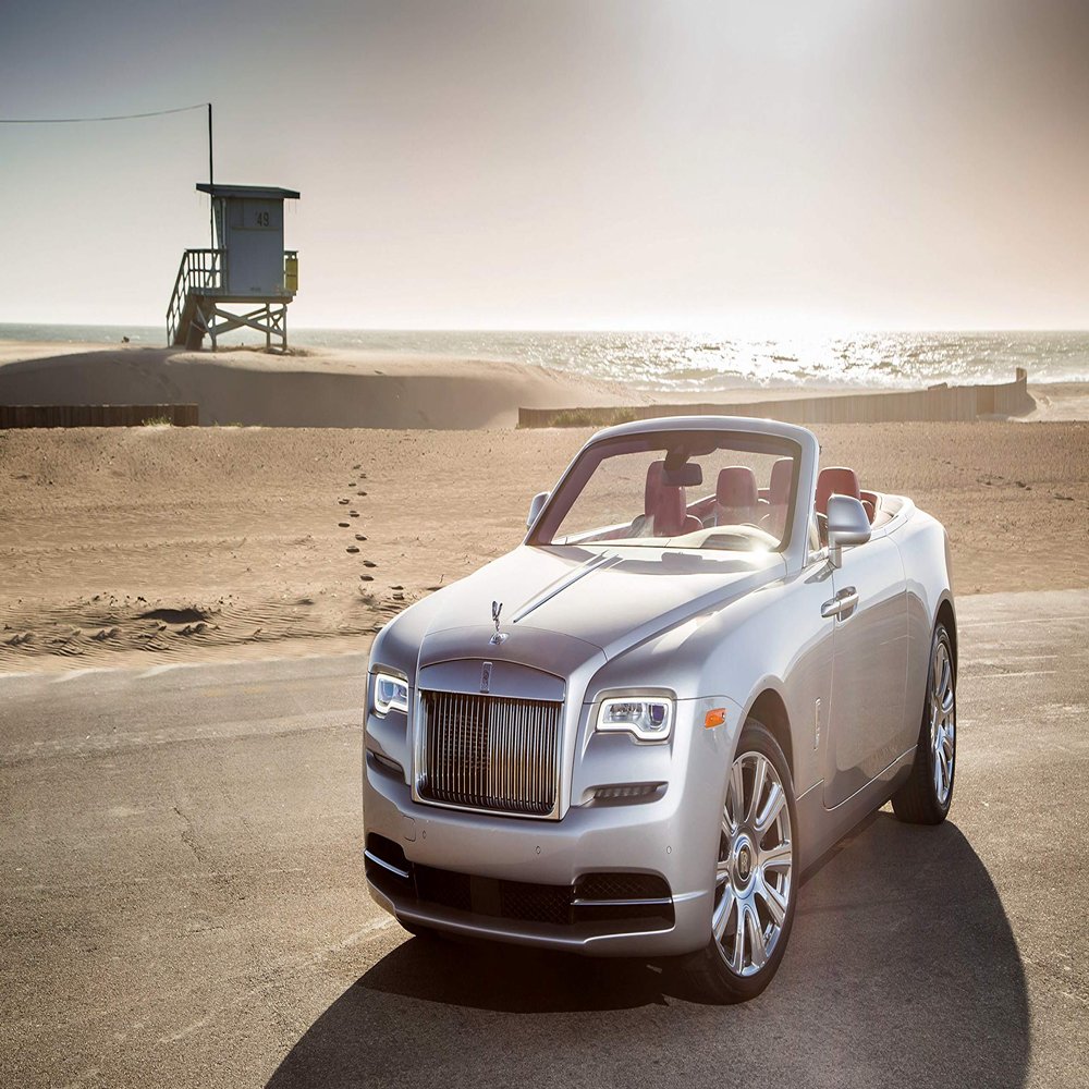 Iconic Arts Supercar Laminated 24x36 Poster: Rolls Royce Dawn Luxury Car