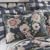 Levtex Home - Fiori Quilt Set - King/Cal King Quilt 106x92in. + Two King Pillow Shams 36x20in. - Floral - Charcoal, Coral, Pink, Green, Cream - Reversible - Cotton Fabric view 2