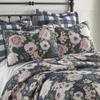Levtex Home - Fiori Quilt Set - King/Cal King Quilt 106x92in. + Two King Pillow Shams 36x20in. - Floral - Charcoal, Coral, Pink, Green, Cream - Reversible - Cotton Fabric view 3