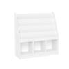 RiverRidge Kids 4 shelves Three Cubbies Bookrack, White (02-251), 11.81"D x 35"W x 36"H view 1