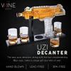Gifts for Men Dad, Uzi Gun Whiskey Decanter Set-Limited Edition, Liquor Decanter with Bullet Shot Glass, Cool Anniversary Birthday Gift for Him Husband, Military Present for Home Bar Drinking view 4