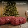 Covermates Keepsakes Garland Duffle Bag - Durable Polyester, Reinforced Handles, Fits up to 25 Foot Garland Depending on Thickness - Holiday Storage, Red Snowflake view 2