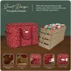 Covermates Keepsakes Adjustable Ornament Storage Bag  Heavy-Duty Polyester, Padded Dividers & FlexGrid Trays  Protective Holiday Ornament Organizer with Handles & Label Window, Red Snowflake view 4