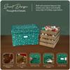 Covermates Keepsakes Adjustable Ornament Storage Box  Heavy-Duty Polyester, Padded Dividers & FlexGrid Trays  Protective Holiday Organizer with Stackable Walls & Label Window, Green Snowflake view 4