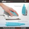 oliso M2Pro Mini Steam Iron with Solemate  1000 Watt Dual Voltage Travel Iron for Sewing, Quilting, and Crafting  Ceramic Soleplate, Precision Tip  Turquoise view 3