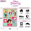 Disney Princess Kids Bedding Super Soft Plush Micro Raschel Blanket, 62 in x 90 in, "Official" Disney Product By Franco view 3