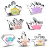 Crown Cookie Cutter Baking Cookie Biscuit Princess Girls Holiday Heart Gifts Decorative Party 3.5" Kitchen Cake Supplies (Queen Crown Cookie Cutters Set) view 1