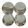 TreegoArt Stainless Steel Chowmukh Haldi Kumkum Rice Holder and Rangoli Powder Holder with Handle for Puja Temple view 2