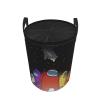 AKA personality Am-Ong U-S Laundry Basket, Laundry Hampers Lightweight Durable Drawstring Waterproof Round Storage Basket,Bathroom/Home Decor/Baby Hamper/Boxes/Baby Clothing view 2