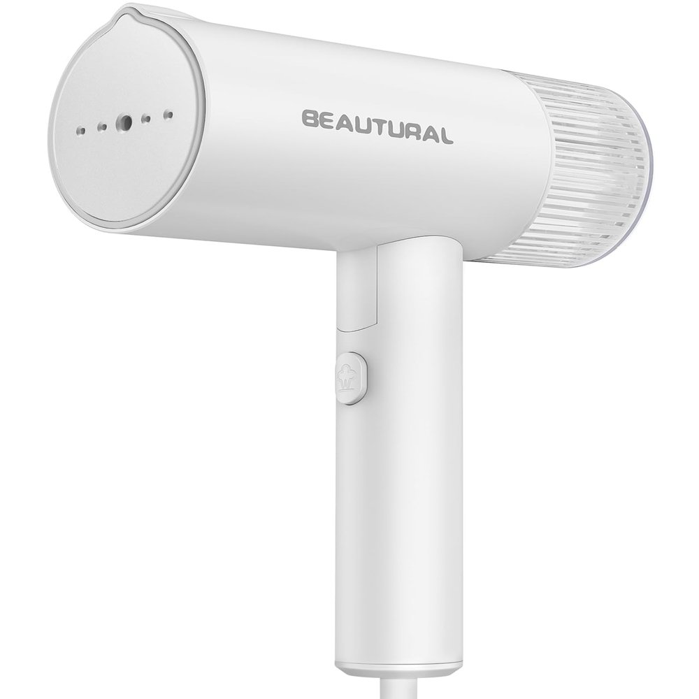 BEAUTURAL Steamer for Clothes, Portable Garment Wrinkle Remover, Fast 30s Heat-up, Foldable and Handheld, 120V Only (Not for 220V Europe), White