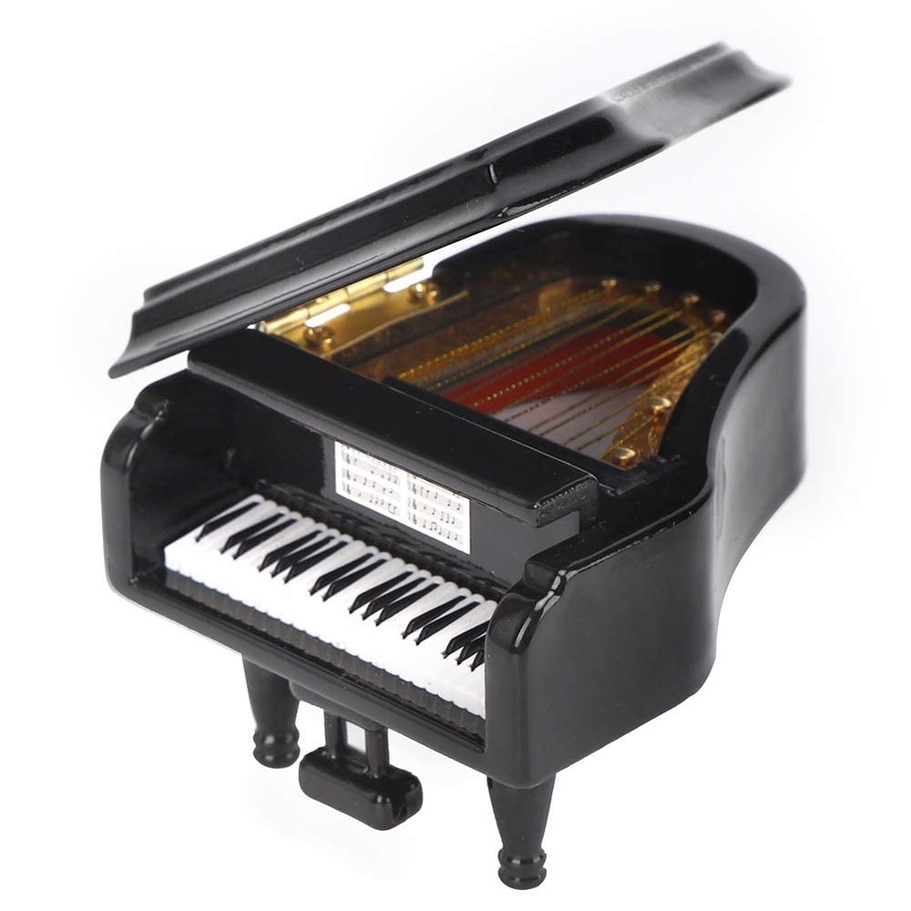 Miniature Basswood Piano, Tiny Wood Piano Model, Handcrafted Musical Decor for Dollhouse and Home Display