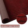 Runner Rug 4 ft x 4 ft Indoor/Outdoor Low Profile, Hallway, Kitchen, Patio, Deck Area, RV, Entryway, Garage, with Non-Slip Rubber Backing, Red with Black Stripe, Custom view 4