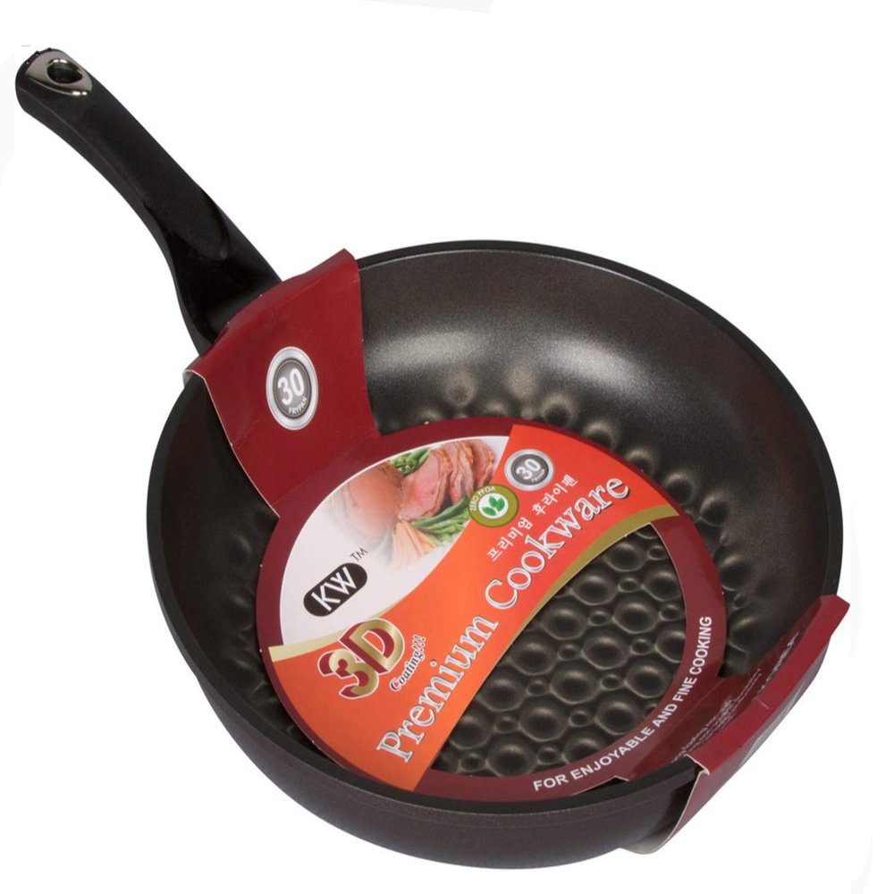 3D Marble Non-Scratch, Non-Stick Coating Fry Pan, Made in Korea. (30cm)