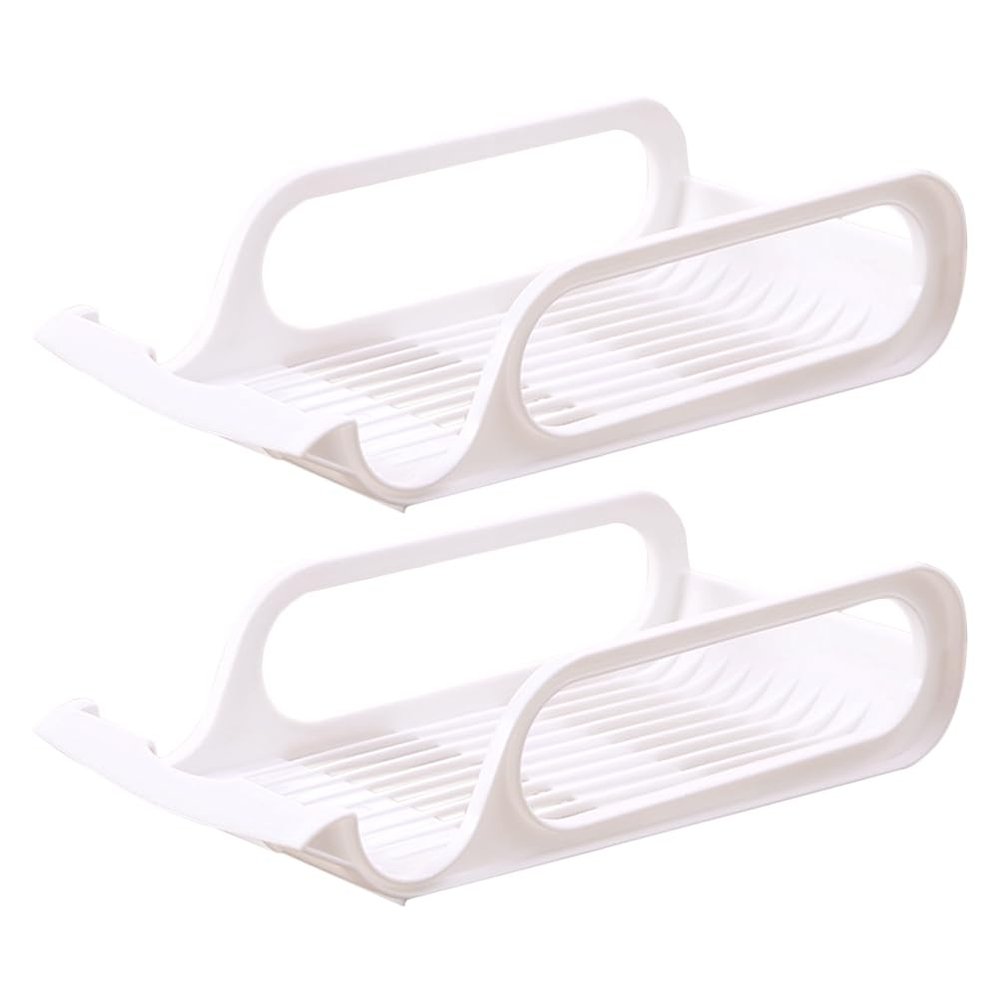 2pcs Soda Can Dispenser Beverage Holder for Fridge Kitchen Countertops Cabinets Plastic Canned Food Pantry Storage Rack Beverage Organizer