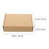 Cabilock 50pcs Corrugated Packing Storage Boxes Kraft Moving Boxes for Organizing Items and Easy to Assemble view 3